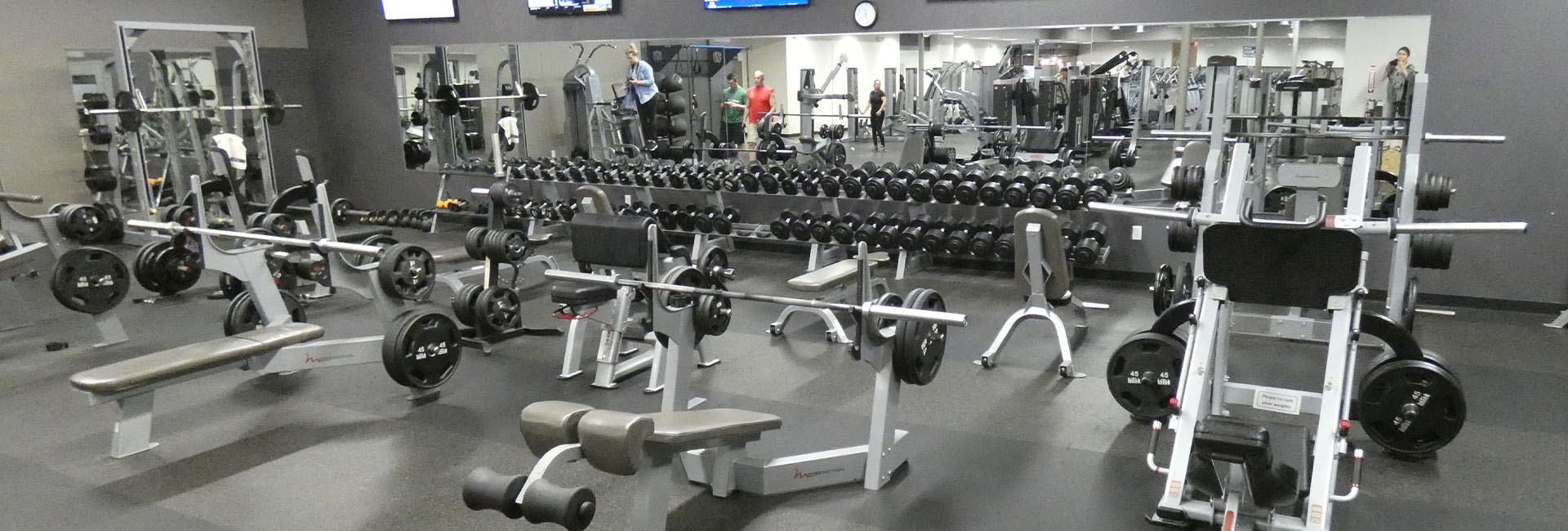 strength training area in a modern gym near me