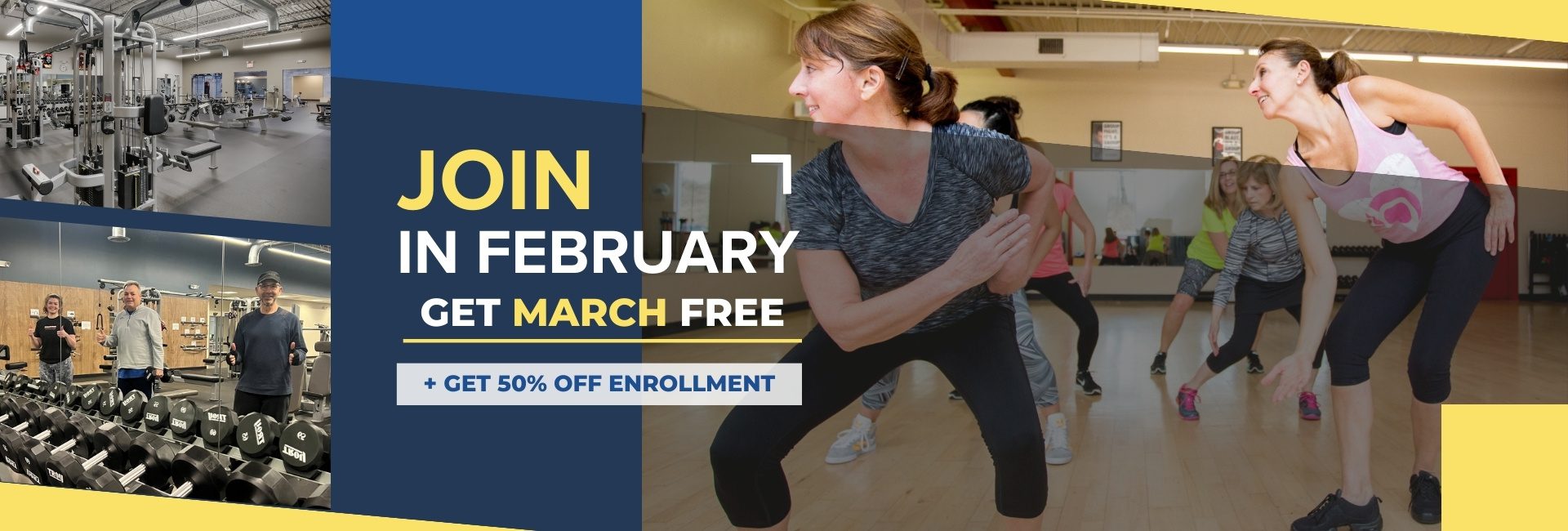 offer february - join get march free + 50% enrollment