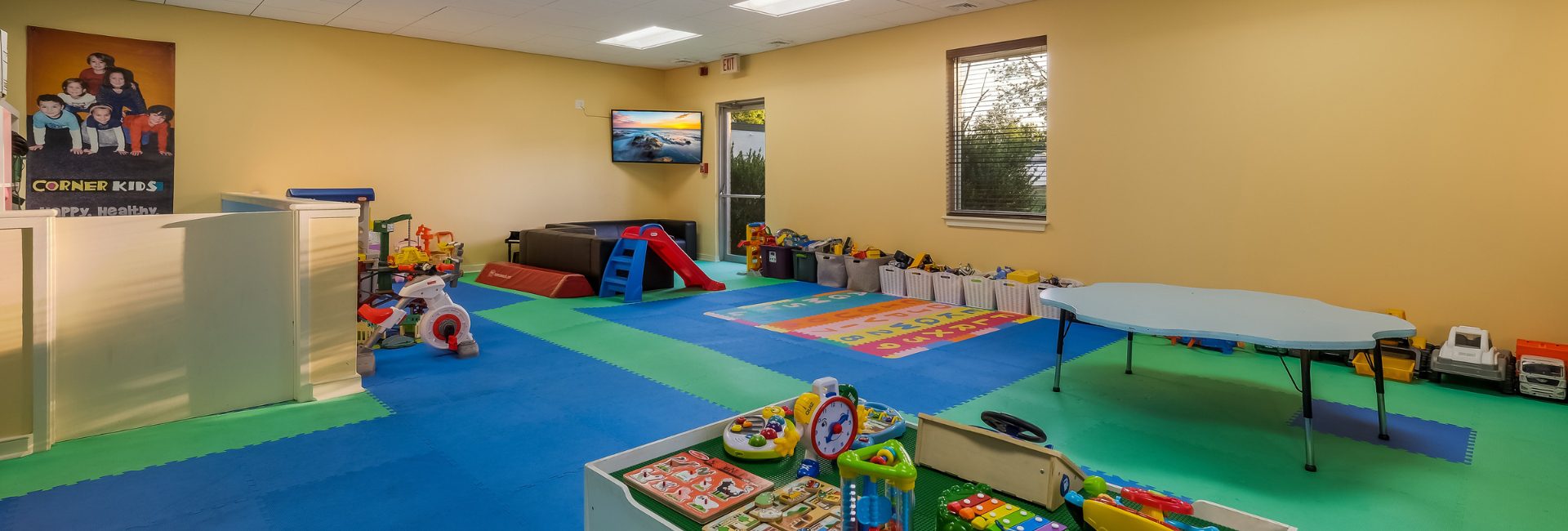 an onsite childcare facility at cornerstone health club gym near me